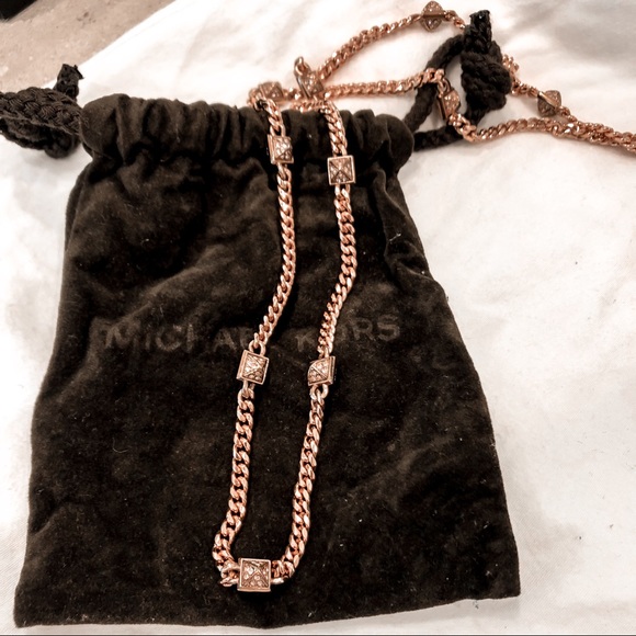 Michael Kors Rose Gold Chain Necklace - Picture 1 of 4
